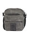Herren Schulter / Crossbody Tasche Schwarz
