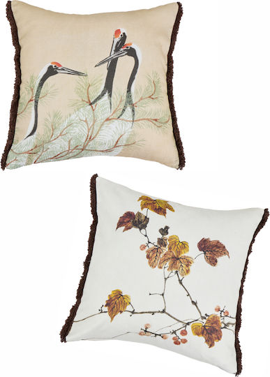 Kentia Decorative Pillow Case Fancy Fancy W26 01 2 Pieces 50x50cm