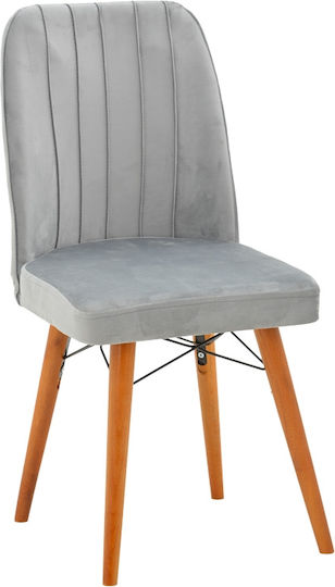 Woodwell Vespera I Текстилна седалка 45x52x95cm Сива
