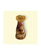 Murano Dekorative Vase Braun 15xH30cm