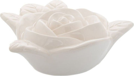 Keramische Vase Weiß 23x8xH25,5cm Keramische Vase Weiß 23x8xH25,5cm