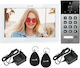 Interfon Video Inteligent Mentor Svk4103w 4 Fire WiFi Card Pin Aplicația Tuya 10 Inch Ips Dvr Ahd 2mp Ik07 Alb
