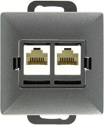 Abex Perl Anthrazit Gtp-20p Netzwerksteckdose