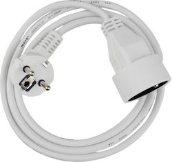 Extension Cord 1 Socket 1.5m Switch 3x1.0mm2 White