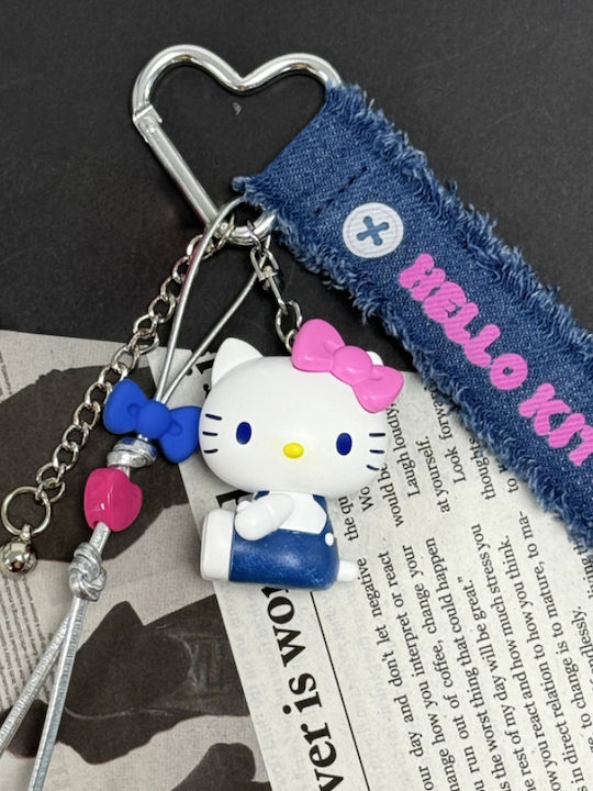 Hello Kitty Pendant Sitting Blue Jeans