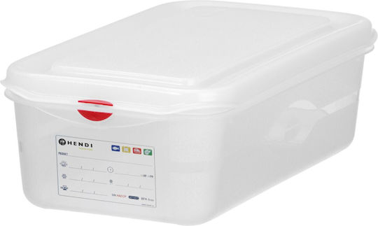 Container De Alimente Gn 1/3 Etichetă Capac 6 L 325x176x150 Mm