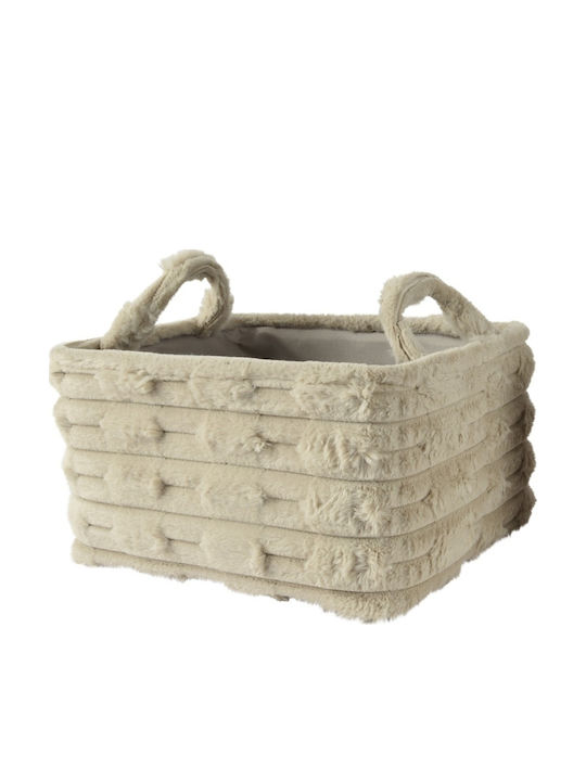Decoris Decorative Basket Plastic Brown 30x40x22cm