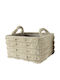 Decoris Decorative Basket Plastic Brown 30x40x22cm