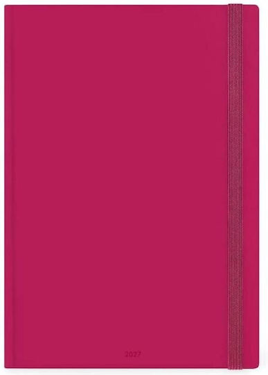 Legami Milano Daily Agenda 2027 Fuchsia 19.5x26.5cm