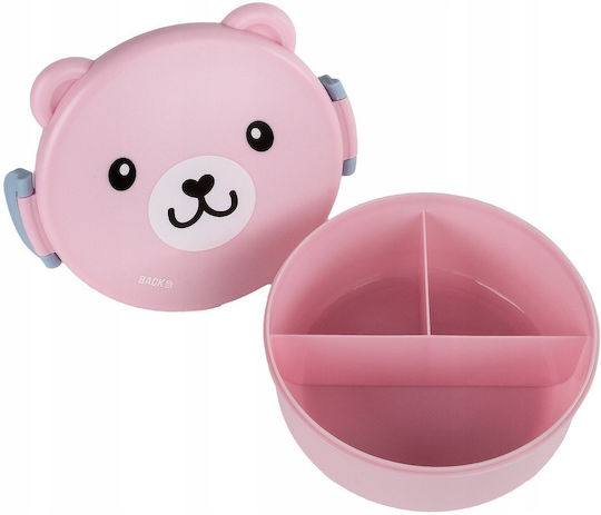 Derform Plastic Kids' Food Container 0.95 Litre Pink