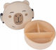 Derform Plastic Kids' Food Container Capybara 0.95 Litre