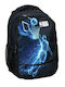 Back Me Up School Backpack for Elementary School with Water Bottle Holder Black 30 x 28 x 48 cm