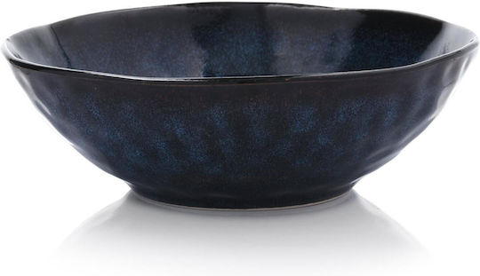 Duka Servierschale Rund Keramik Blau