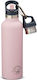 Carl Oscar Stainless Steel Kids Water Bottle Thermos with Straw Non Spill Pink 700ml