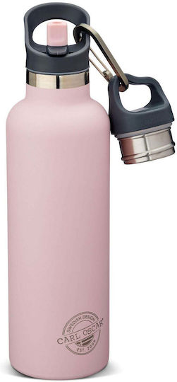 Carl Oscar Ανοξείδωτο Παιδικό Παγούρι Θερμός Ροζ 700ml