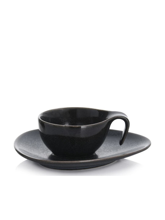 Duka Φλιτζάνι Espresso από Πορσελάνη Μαύρο 60ml