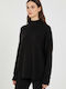 Damen Pullover Wolle Rollkragenpullover Braun