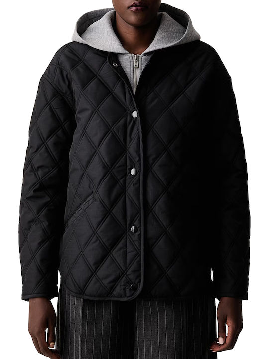 Guess Women's Jacket for Winter Jblk Jet Black W6YL08W2693 JBLK