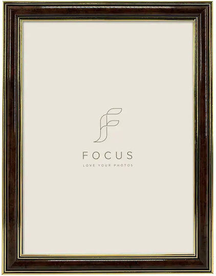 Focus Wandmontage Kunststoff Bilderrahmen mit Bronze Rahmen