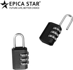 Epica Star Vorhängeschloss Messing Kombination Schwarz Epica Star Vorhängeschloss Messing Kombination Schwarz
