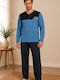 Rimoli Winter Herrenpyjama Hellblau