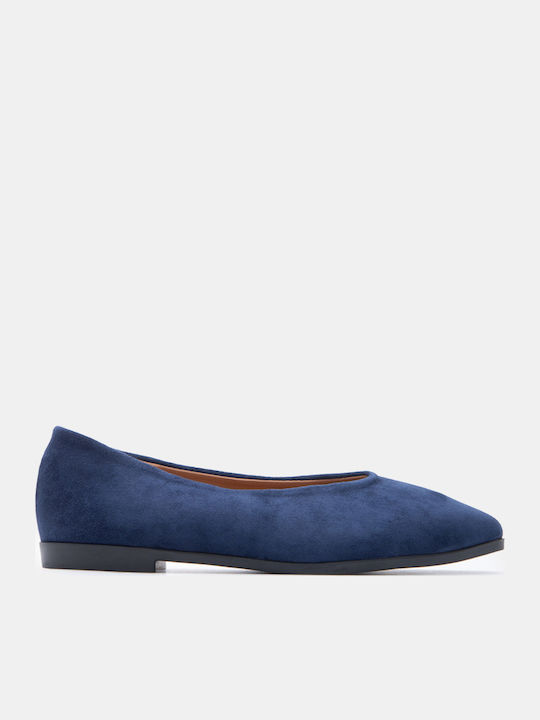 Luigi Women's Pointed Toe Ballerina Shoes In Na...