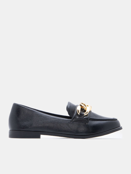 Luigi Women's Moccasins In Black Colour