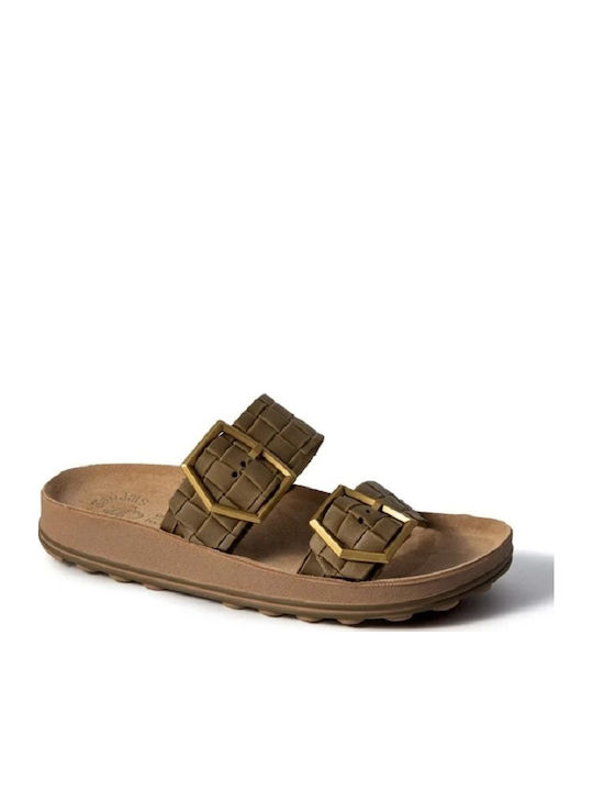 Fantasy Sandals Taylor Leather Women's Flat San...