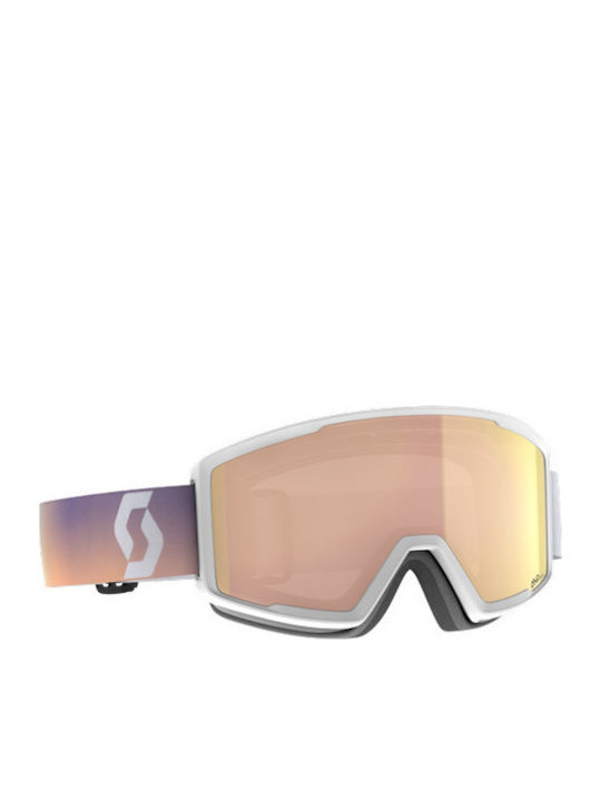 Scott Giro Ski- und Snowboardbrille Erwachsene Weiße mit Rosa Färbe Scott Giro Ski- und Snowboardbrille Erwachsene Weiße mit Rosa Färbe