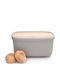 Duka Bread Basket with Lid Wooden Grey 33.6x20.4x17cm