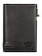 Leather Men's Card Wallet with RFID Black