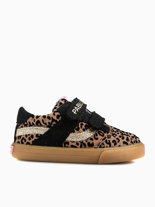 Kids Anatomic Barefoot Sneakers with Hoop & Loop Closure Beige