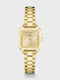 Nixon Women's Watch 21mm Battery with Gold Metal Bracelet