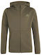 Детска суичър жилетка с качулка каки Full-zip Hoodie