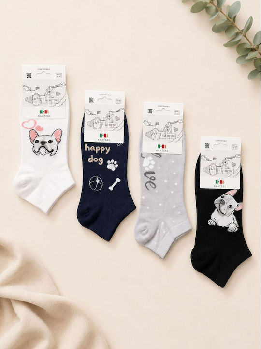 YTLI Women's Multicolour Socks 4Pack