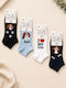 YTLI Women's Multicolour Socks 4Pack