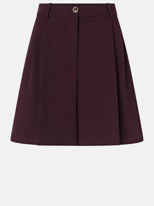 Pinko Pantaloni scurți pentru femei Burgundy