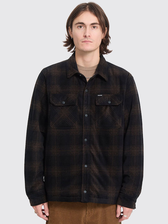 Volcom Bowered Μακρυμάνικo Πουκάμισο Καφέ