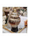Dekorative Keramik Vase Riges Maße Schwarz 15,5xH29,5cm