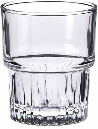 Homestyle Σετ Ποτήρια Καφέ/Freddo / Νερού από Γυαλί σε Καφέ Χρώμα 160ml 3τμχ