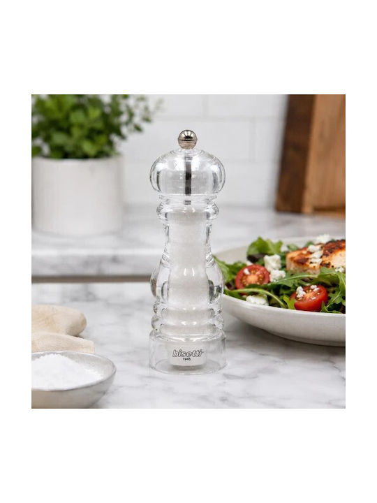 Bisetti Milano Manual Salt Mill Plastic 17.5cm