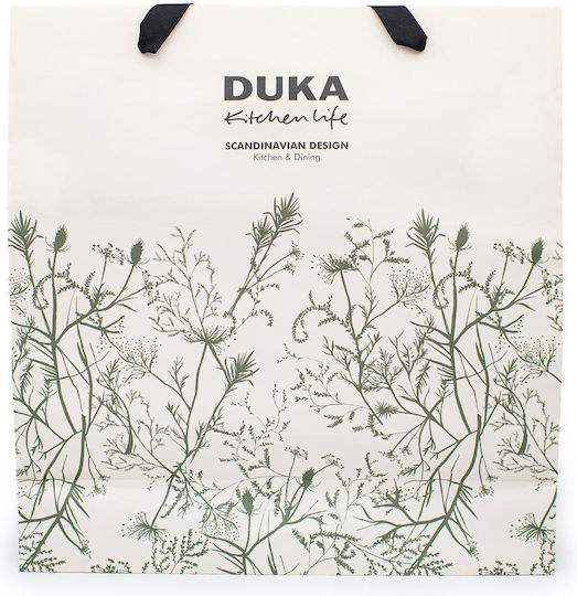 Duka Хартиена Чанта За Подарък Бяла 45x48x16см