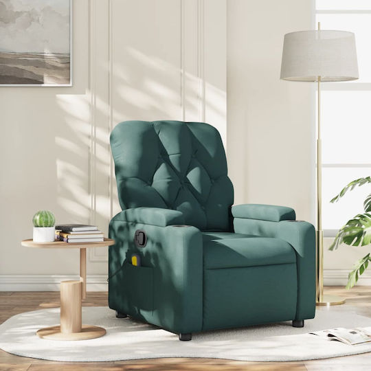 Relax Armchair Massage Dark Green 74x86.5cm