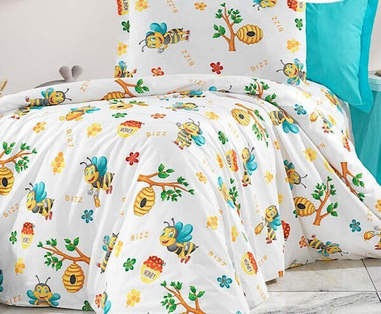 MayHome Set Lenjeri De Patut Bebe Pentru Patut Bumbac Multicolore 120x160cm
