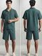 Men's Shorts Set Dark Green Forest Green