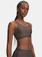 Crossback Mid Bra Damen Sport-BH Braun
