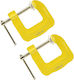 Rolson G-type Steel Screw Clamps 25 Mm 2 Pieces