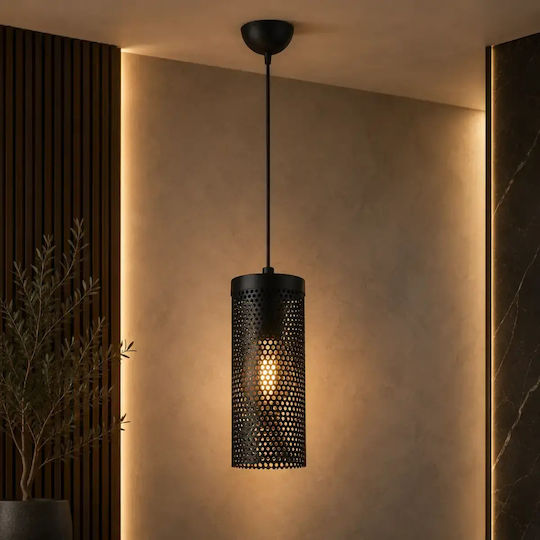 Lumină Suspendată Glob Negru Homs Ro11400