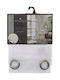 Atmosphera Κουρτίνα Παραθύρου με Τρουκς White 140x240εκ.