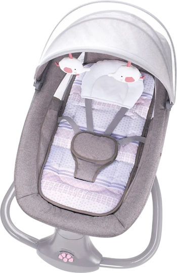 Balansoar Electric Pentru Bebeluși Cu Muzică Roz Pentru Copil Până La 15kg